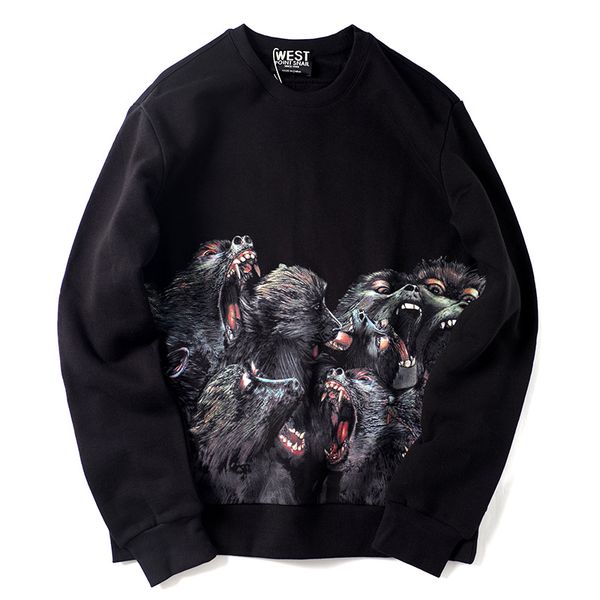 осень / зима мужские свитера tide марка подол обезьяна хип-хоп-стрит плюс бархатные свитера любителей моды, Black 
осень / зима мужские свитера tide марка подол обезьяна хип-хоп-стрит плюс бархатные свитера любителей моды, Black