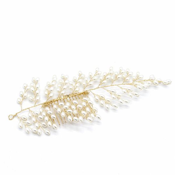 imitation pearl bridal wedding head piece bride headwear hair combes handmade women party jewelry wedding hair accessories, Golden;white
imitation pearl bridal wedding head piece bride headwear hair combes handmade women party jewelry wedding hair accessories, Golden;white