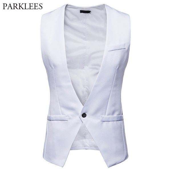 2018 white mens suit vest classic formal business slim fit vests men deep v neck one button waistcoat homme colete masculino xxl, Black;white
2018 white mens suit vest classic formal business slim fit vests men deep v neck one button waistcoat homme colete masculino xxl, Black;white