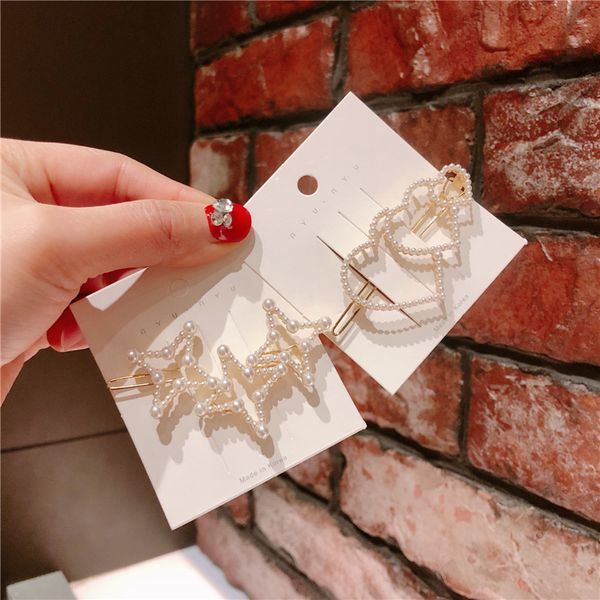 korea women new hollow heart star shape hair clips simulated imitation pearl metal hairpins hair accessories fashion hairgrips, Golden;white
korea women new hollow heart star shape hair clips simulated imitation pearl metal hairpins hair accessories fashion hairgrips, Golden;white