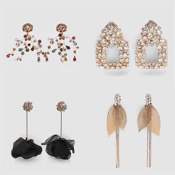 lady za charm organza-paneled drop earrings for women wedding fashion colorful crystal teardrop statement earrings jewelry, Silver
lady za charm organza-paneled drop earrings for women wedding fashion colorful crystal teardrop statement earrings jewelry, Silver