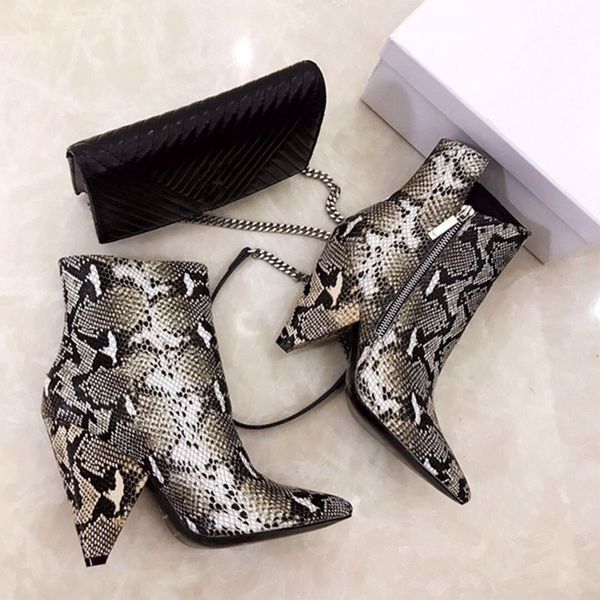 with shoes women's pointed heels, new shoes, sexist women's shoes with side zipper, snake skin, Black
with shoes women's pointed heels, new shoes, sexist women's shoes with side zipper, snake skin, Black