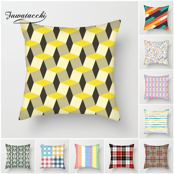 fuwatacchi fluorescent yellow geometric cushion cover striped diamond wave throw pillow cover for home chair decorative pillows
fuwatacchi fluorescent yellow geometric cushion cover striped diamond wave throw pillow cover for home chair decorative pillows