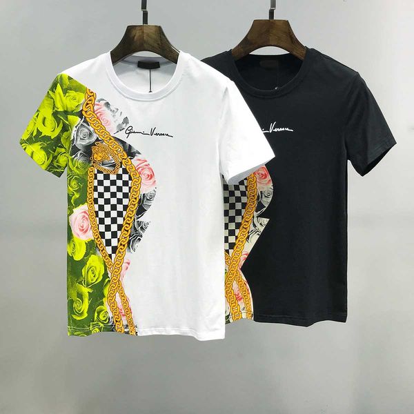 beautiful o-neck men's t-shirt rose green print sequins cotton female short-sleeved sports casual fashion, Black;brown
beautiful o-neck men's t-shirt rose green print sequins cotton female short-sleeved sports casual fashion, Black;brown