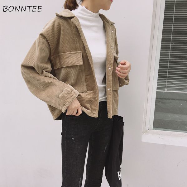 jackets women long sleeve korean style trendy casual retro solid color womens clothing all-match simple daily chic, Black;brown
jackets women long sleeve korean style trendy casual retro solid color womens clothing all-match simple daily chic, Black;brown
