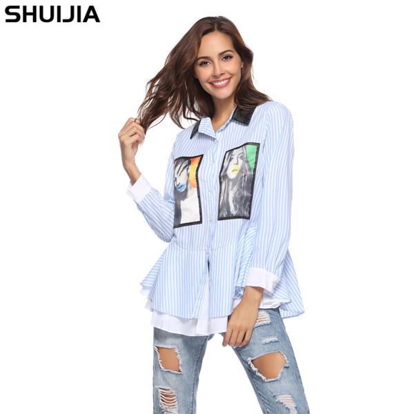 женская дизайнерская рубашка осень рубашка с длинным рукавом полосатая карта ветер top4vnm, White
женская дизайнерская рубашка осень рубашка с длинным рукавом полосатая карта ветер top4vnm, White