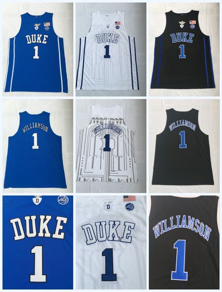Top Quality NCAA #1 ZION WILLIAMSON Duke Blue White Black Devils College Jersey 100% Stitched College Basketball Jerseys S-3XL Fast Shipping
Top Quality NCAA #1 ZION WILLIAMSON Duke Blue White Black Devils College Jersey 100% Stitched College Basketball Jerseys S-3XL Fast Shipping