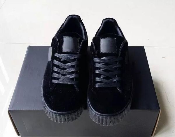 2019 new color women men rihanna fenty creeper velvet shoes pack black grey burgundy color brand ladies casual shoes size 36-40
2019 new color women men rihanna fenty creeper velvet shoes pack black grey burgundy color brand ladies casual shoes size 36-40