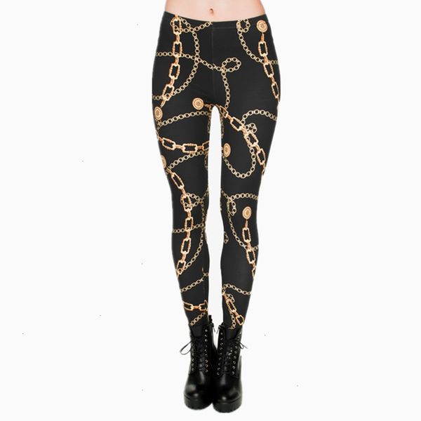 elasticity high legging women clothing ladies full length gold printing legins fitness pants workout leggings, Black
elasticity high legging women clothing ladies full length gold printing legins fitness pants workout leggings, Black