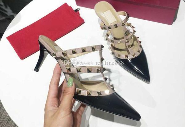 5a 6502170 6.5cm/9.5cm/flat heel studs sandal slippers pump shoes,patent leather,size 34-41,dhl ing, Black
5a 6502170 6.5cm/9.5cm/flat heel studs sandal slippers pump shoes,patent leather,size 34-41,dhl ing, Black