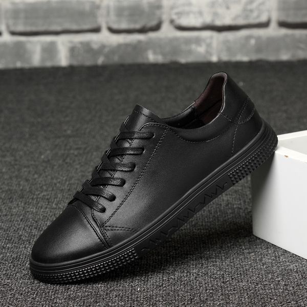 flats casual shoes men genuine leather sneakers men fashion shoes male trainers stripe rubber sole non-slip comfortable a4, Black
flats casual shoes men genuine leather sneakers men fashion shoes male trainers stripe rubber sole non-slip comfortable a4, Black