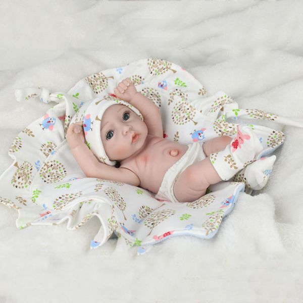 28cm lovely lifelike reborn baby boy doll with floral quilt accessories kids sleeping playmate
28cm lovely lifelike reborn baby boy doll with floral quilt accessories kids sleeping playmate