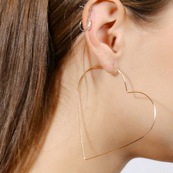 fashion jewelry heart shaped large earrings round circle earrings gold zinc alloy personalized nightclub, Golden;silver
fashion jewelry heart shaped large earrings round circle earrings gold zinc alloy personalized nightclub, Golden;silver