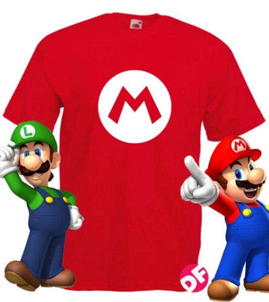 mario red luigi green t-shirt gaming retro super brothers and kids new, White;black
mario red luigi green t-shirt gaming retro super brothers and kids new, White;black
