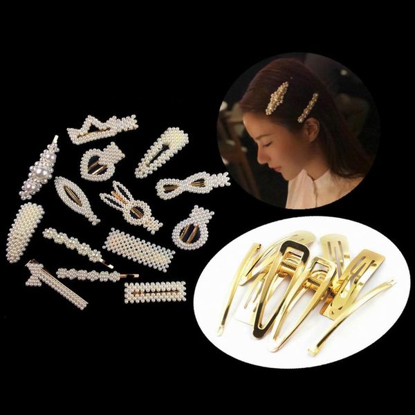 2019 new fashion women pearl hair clips diy barrette bb hairgrip jewelry accessories ponytail holder handmade hairpins tjkjz, Black
2019 new fashion women pearl hair clips diy barrette bb hairgrip jewelry accessories ponytail holder handmade hairpins tjkjz, Black