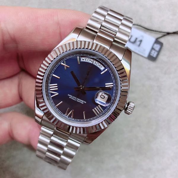 u1 factory st9 steel news men watches blue roman dial day date daydate automatic mechanics 41mm sapphire glass stainless 238239 118239 mens, Slivery;brown
u1 factory st9 steel news men watches blue roman dial day date daydate automatic mechanics 41mm sapphire glass stainless 238239 118239 mens, Slivery;brown