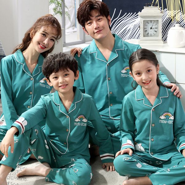 spring and autumn parent-child pajamas a family of three childrens pajamas boys and girls cotton long-sleeved home clothes
spring and autumn parent-child pajamas a family of three childrens pajamas boys and girls cotton long-sleeved home clothes