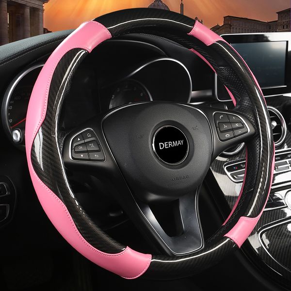 dermay new leather car steering wheel cover red 38cm diameter universal size car inner accessories auto wheel covers
dermay new leather car steering wheel cover red 38cm diameter universal size car inner accessories auto wheel covers