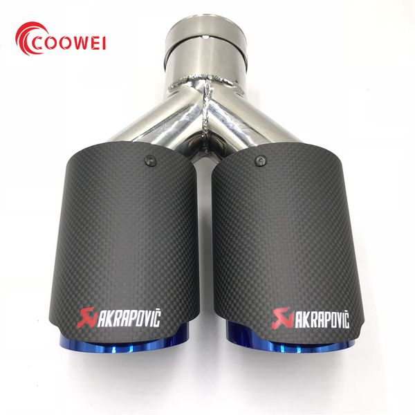 1pcs car ak 63mm in 89mm out universal blue stainless steel + carbon fiber muffler exhaust tail pipe tips
1pcs car ak 63mm in 89mm out universal blue stainless steel + carbon fiber muffler exhaust tail pipe tips