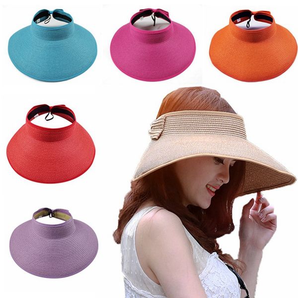 boho straw hat women large floppy visor hat foldable summer beach vacation wide brim hats bow sunscreen caps hha1317, Yellow
boho straw hat women large floppy visor hat foldable summer beach vacation wide brim hats bow sunscreen caps hha1317, Yellow