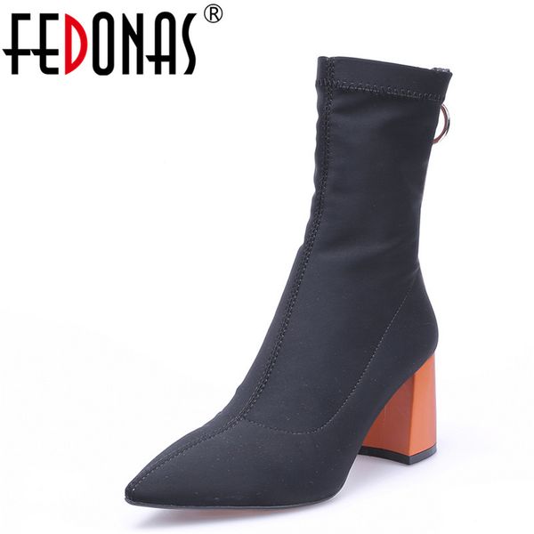 fedonas brand design women party wedding ankle boots pointed toe autumn winter warm high heels shoes elegant brand shoes woman, Black
fedonas brand design women party wedding ankle boots pointed toe autumn winter warm high heels shoes elegant brand shoes woman, Black