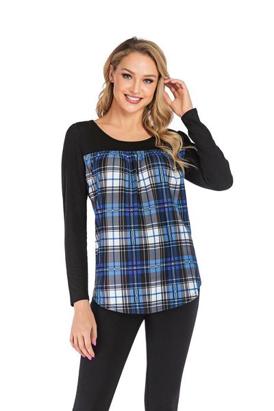 spring plaid print womens tshirts crew neck long sleeve cute designer homme clothing fashion casual apparel, White
spring plaid print womens tshirts crew neck long sleeve cute designer homme clothing fashion casual apparel, White