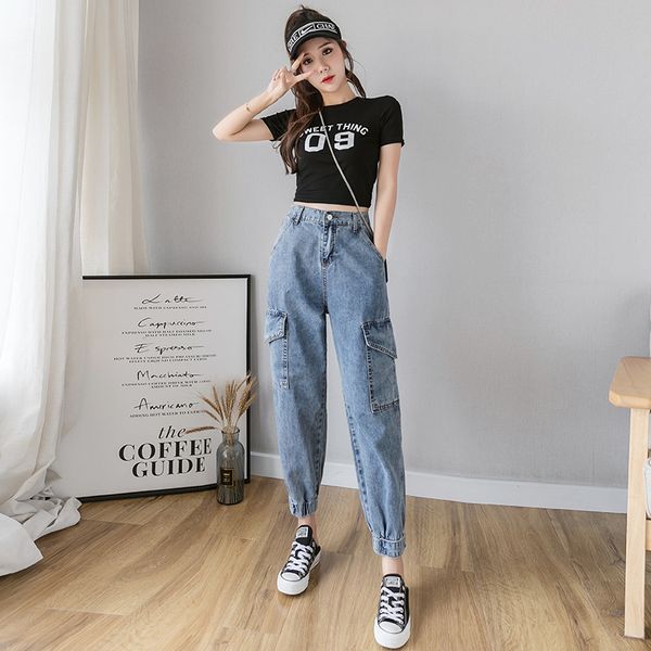 women's jeans 2020 net red european goods harlan loose tight waist handsome high waist was thin straight daddy pants, Blue
women's jeans 2020 net red european goods harlan loose tight waist handsome high waist was thin straight daddy pants, Blue