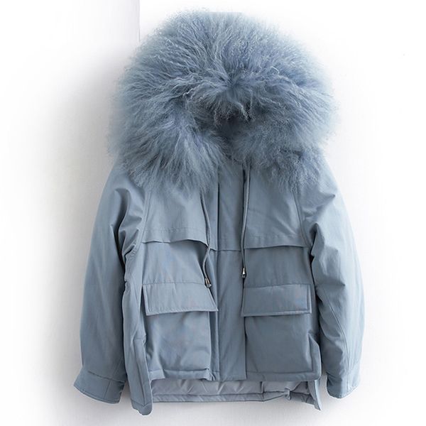 90% white duck down coats women winter fashion wool fur collar casual short down jackets outwear ladies loose jacket yp2102, Black
90% white duck down coats women winter fashion wool fur collar casual short down jackets outwear ladies loose jacket yp2102, Black
