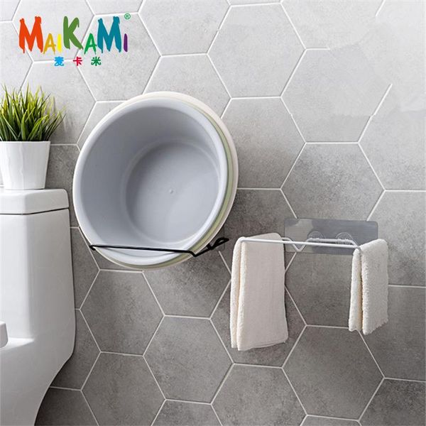 1pcs self-adhesive washbasin hooks storage racks bathroom washbasin racks bathroom pillow holder kitchen