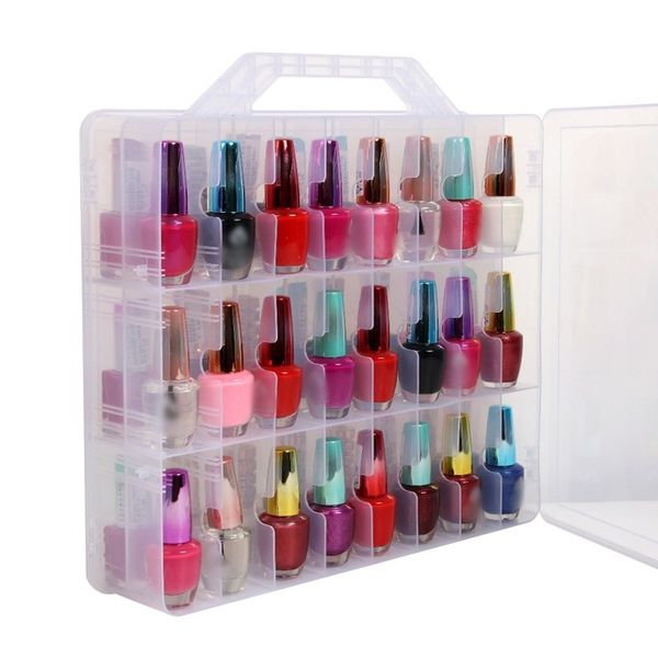 portable clear nail polish storage box double faces max capacity 48 grids adjustable space storage organizer nail polish
portable clear nail polish storage box double faces max capacity 48 grids adjustable space storage organizer nail polish