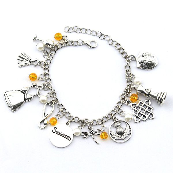 2019 new arrival outlander bracelet tv series jewelry themed charm dangles handmade wristhand chain for women men fans gift, Black
2019 new arrival outlander bracelet tv series jewelry themed charm dangles handmade wristhand chain for women men fans gift, Black