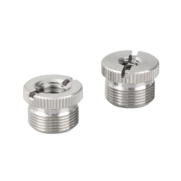 camvate 5/8''-27 male to 3/8''-16 female & 1/4''-20 female screw adapter for microphone stand item code: c2203
camvate 5/8''-27 male to 3/8''-16 female & 1/4''-20 female screw adapter for microphone stand item code: c2203