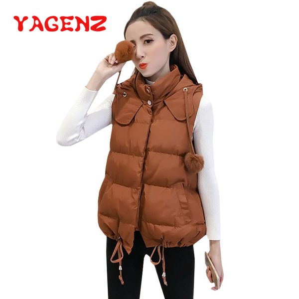 yagenz autumn winter clothes vest women waistcoat plus size korean hairball hooded down cotton vest warm sleeveless jacket 536, Black;white
yagenz autumn winter clothes vest women waistcoat plus size korean hairball hooded down cotton vest warm sleeveless jacket 536, Black;white