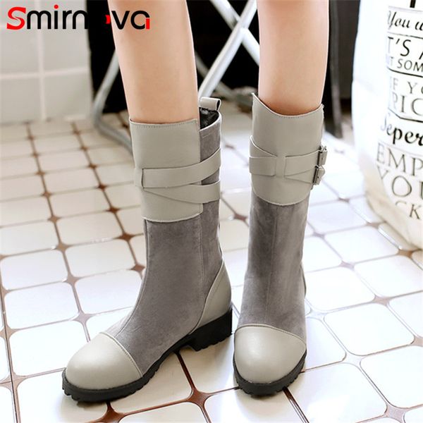 smirnova new arrive large size 34-43 mid calf boots 2018 fashion round toe woman boots black warm winter flock ladies
smirnova new arrive large size 34-43 mid calf boots 2018 fashion round toe woman boots black warm winter flock ladies