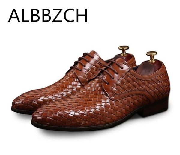 new arrival derby weave men shoes quality cow leather formal wedding dress shoes mens oxford designer business office work, Black
new arrival derby weave men shoes quality cow leather formal wedding dress shoes mens oxford designer business office work, Black