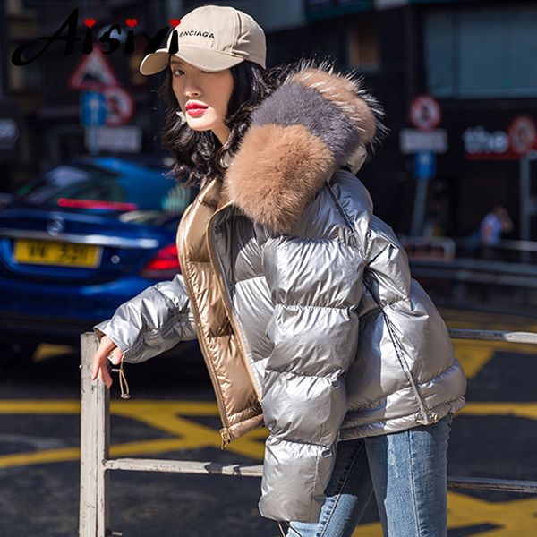 women's down & parkas aisiyi women winter for thicken warm white duck jacket female fur collar, Black
women's down & parkas aisiyi women winter for thicken warm white duck jacket female fur collar, Black