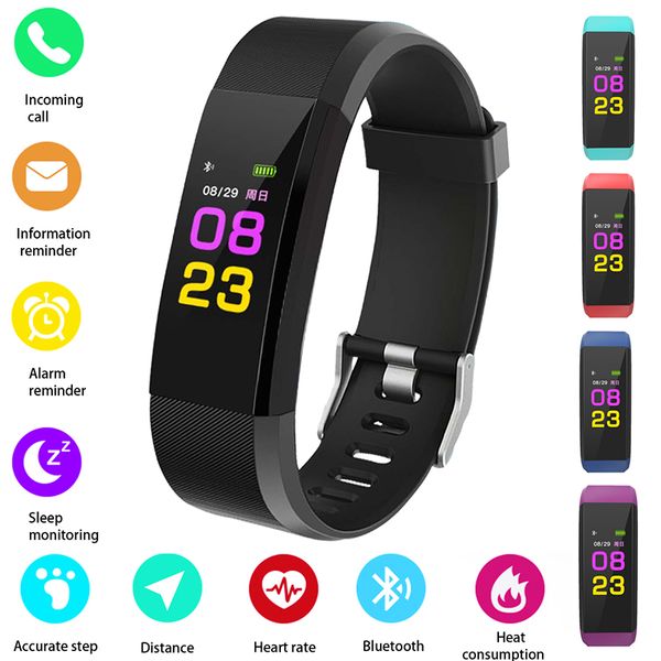 115plus smart band support heart rate blood pressure calorie step monitoring ip67 waterproof fitness bracelet random color, Slivery;brown
115plus smart band support heart rate blood pressure calorie step monitoring ip67 waterproof fitness bracelet random color, Slivery;brown