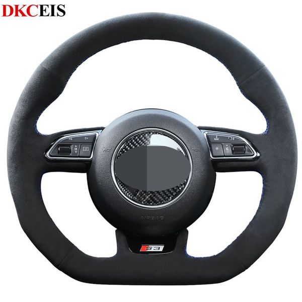 hand-sewing black soft suede steering wheel cover for audi s3 8v sportback s1 8x s4 b8 avant s5 8t s6 c7 s7 g8 q3 8u sq5 8r
hand-sewing black soft suede steering wheel cover for audi s3 8v sportback s1 8x s4 b8 avant s5 8t s6 c7 s7 g8 q3 8u sq5 8r