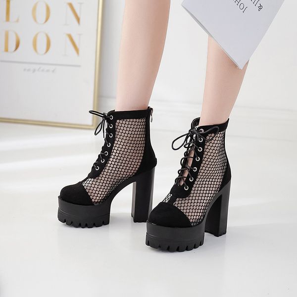 shoes lady boots luxury designer boots-women booties woman 2019 high heels clogs platform lace up round toe ladies fashion, Black
shoes lady boots luxury designer boots-women booties woman 2019 high heels clogs platform lace up round toe ladies fashion, Black