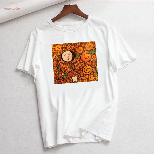 летнего нового письмо густав климт printed урожай tops тиса свободный harajuku большой размер new art oil paint сыпучие женский ins футболка, White
летнего нового письмо густав климт printed урожай tops тиса свободный harajuku большой размер new art oil paint сыпучие женский ins футболка, White