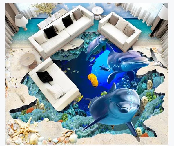 3d customized pvc self-adhesive mural wallpaper floor painting ocean world dolphin 3d stereo painting bathroom waterproof floor sticker
3d customized pvc self-adhesive mural wallpaper floor painting ocean world dolphin 3d stereo painting bathroom waterproof floor sticker