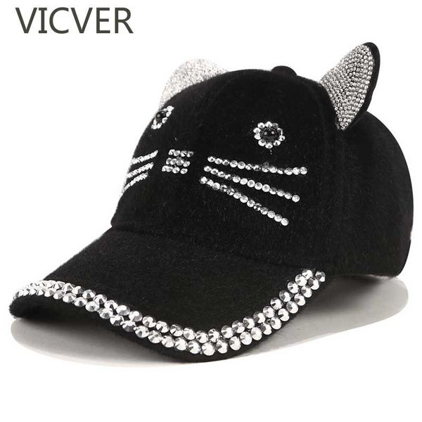 winter baseball cap with ears women girls rhinestones cat hat kids baseball caps cartoon cute children hip hop snapback hats cap, Blue;gray
winter baseball cap with ears women girls rhinestones cat hat kids baseball caps cartoon cute children hip hop snapback hats cap, Blue;gray