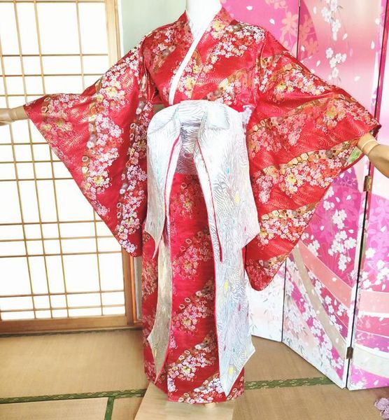 summer cardigan japanese plum flower kimono yukata woman stage performance coat outer garment+waistband, Red
summer cardigan japanese plum flower kimono yukata woman stage performance coat outer garment+waistband, Red