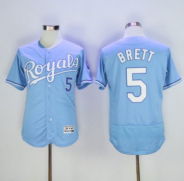 2019 mens flexbase 5# george brett jersey color blue white gray stitched retro jerseys, Black;blue
2019 mens flexbase 5# george brett jersey color blue white gray stitched retro jerseys, Black;blue