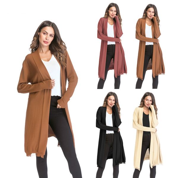 women long sleeve sweater fashion tassel solid color cardigan shawl coat, Black;white
women long sleeve sweater fashion tassel solid color cardigan shawl coat, Black;white