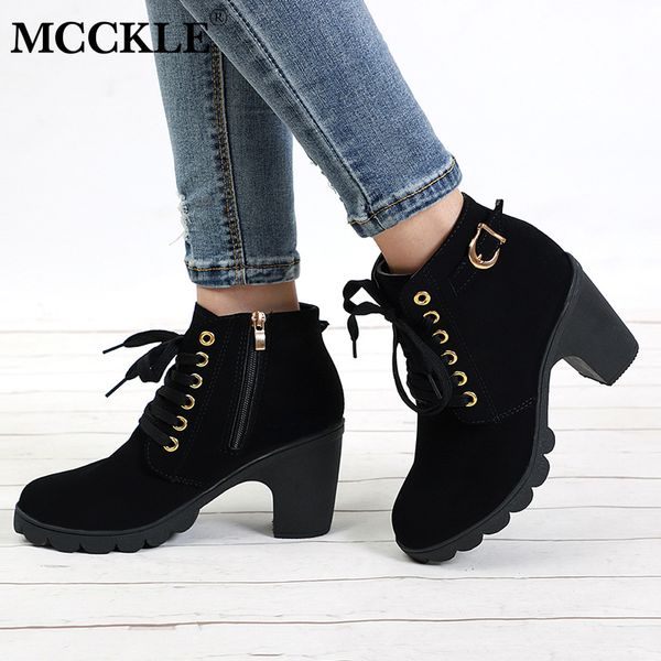 mcckle plus size ankle boots women platform high heels buckle shoes thick heel short boot ladies casual footwear drop shipping mx190805, Black
mcckle plus size ankle boots women platform high heels buckle shoes thick heel short boot ladies casual footwear drop shipping mx190805, Black
