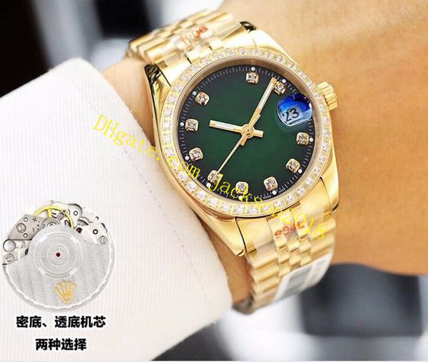 4 style luxury watch 18k gold 8215 movement datejust 36mm diamond dial/bezel automatic 316l mens watches sapphire mirror fashion wristwatch, Slivery;brown
4 style luxury watch 18k gold 8215 movement datejust 36mm diamond dial/bezel automatic 316l mens watches sapphire mirror fashion wristwatch, Slivery;brown