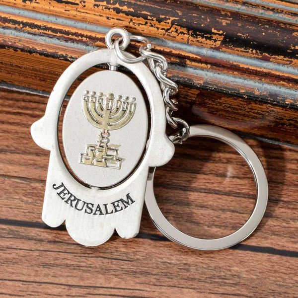 vicney israel jerusalem hamsa hand keychain ethnic rotatable keyring key chain for key, Silver
vicney israel jerusalem hamsa hand keychain ethnic rotatable keyring key chain for key, Silver