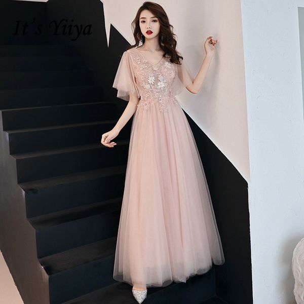 it's yiiya evening dress full appliques illusion formal dresses women elegant pink v-neck lace up long party gown e086, White;black
it's yiiya evening dress full appliques illusion formal dresses women elegant pink v-neck lace up long party gown e086, White;black