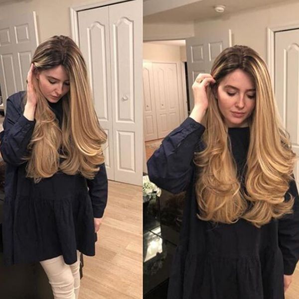 europe and the united states divided fashion brown gold long curly hair wig high temperature silk large wave chemical fiber hood, Black
europe and the united states divided fashion brown gold long curly hair wig high temperature silk large wave chemical fiber hood, Black